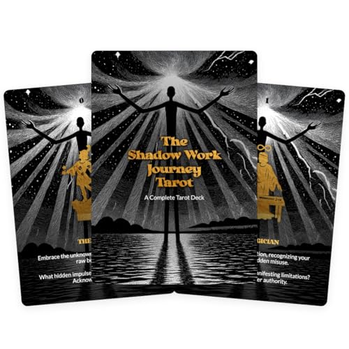 Ibiza Tarot The Shadow Work Journey Tarot Deck - 78 Vibrant Cards for Beginners & Professionals - Includes Instructional Booklet for Mindfulness, Subconscious Healing, and Spiritual Growth