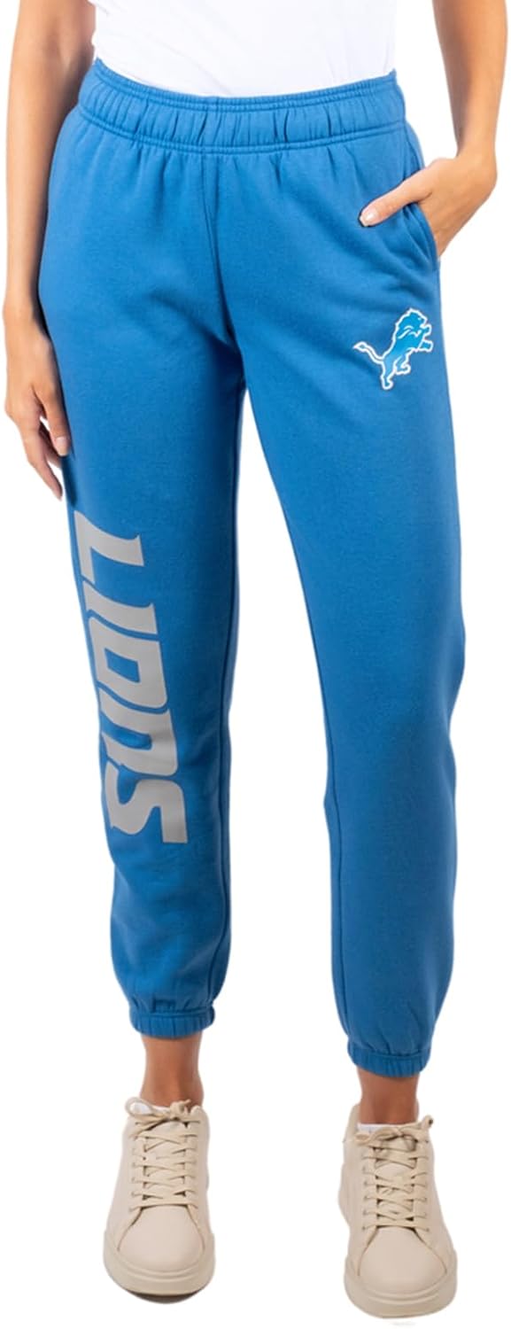 Ultra Game Women's NFL Official Super Soft Sweatpants Joggers Lounge Pants Pajamas