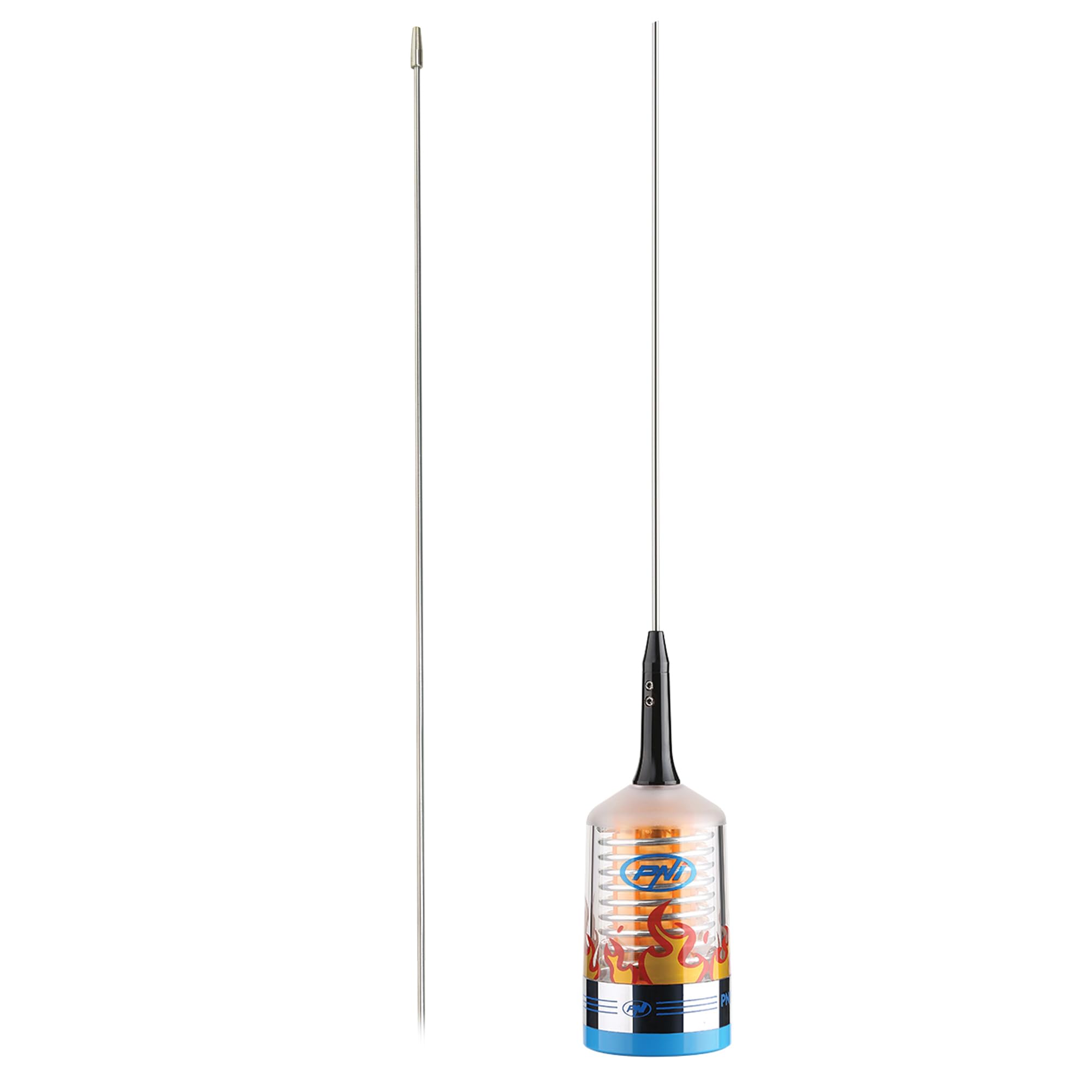 Antenne CB PNI Trucker 9000 PL avec LED, Longueur 140 cm, 26-28 MHz, 1000 W, sans câble