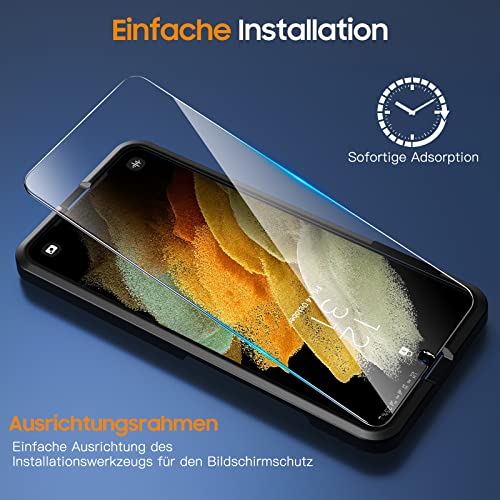Samsung Galaxy S21 Panzerglas Uniqueme 5 Stück Schutzfolie