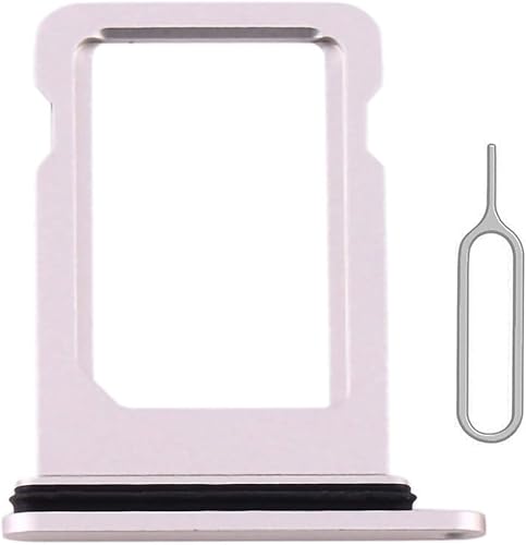 Bandeja de repuesto para tarjeta SIM para iPhone 12 (blanco) con anillo de goma impermeable y pasador de expulsión (versión de SIM simple)