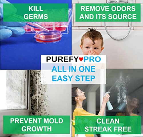 Purefypro Disinfectant Spray (500ml, 2pk) Purefypro Disinfectant Spray (1.7oz, 6 Pack) - No Rinse. No Residue. Kills 99.9999% Norovirus, Flu Virus, and Fungi, Drug Resistant Germs. - Image 5
