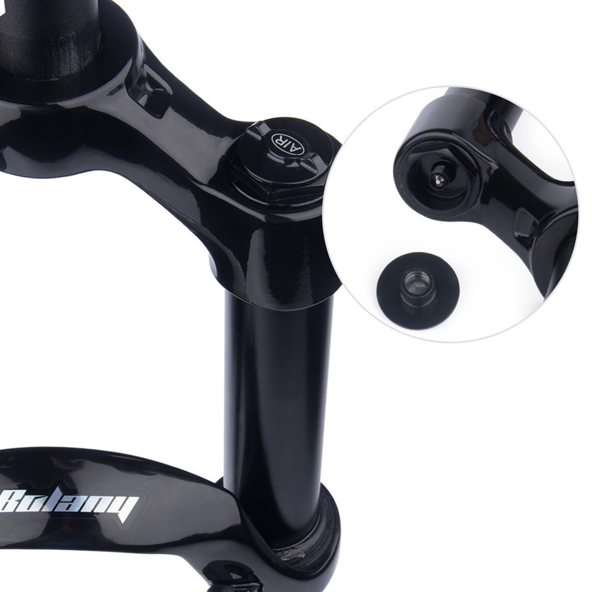 Zawieszenie pneumatyczne 26/27,5/29" widelec pneumatyczny do roweru górskiego z skokiem sprężyny 100 mm, rura stożkowa 1-1/2", ręczna blokada MTB, hamulec tarczowy QR 9 mm, XC AM widelec rowerowy