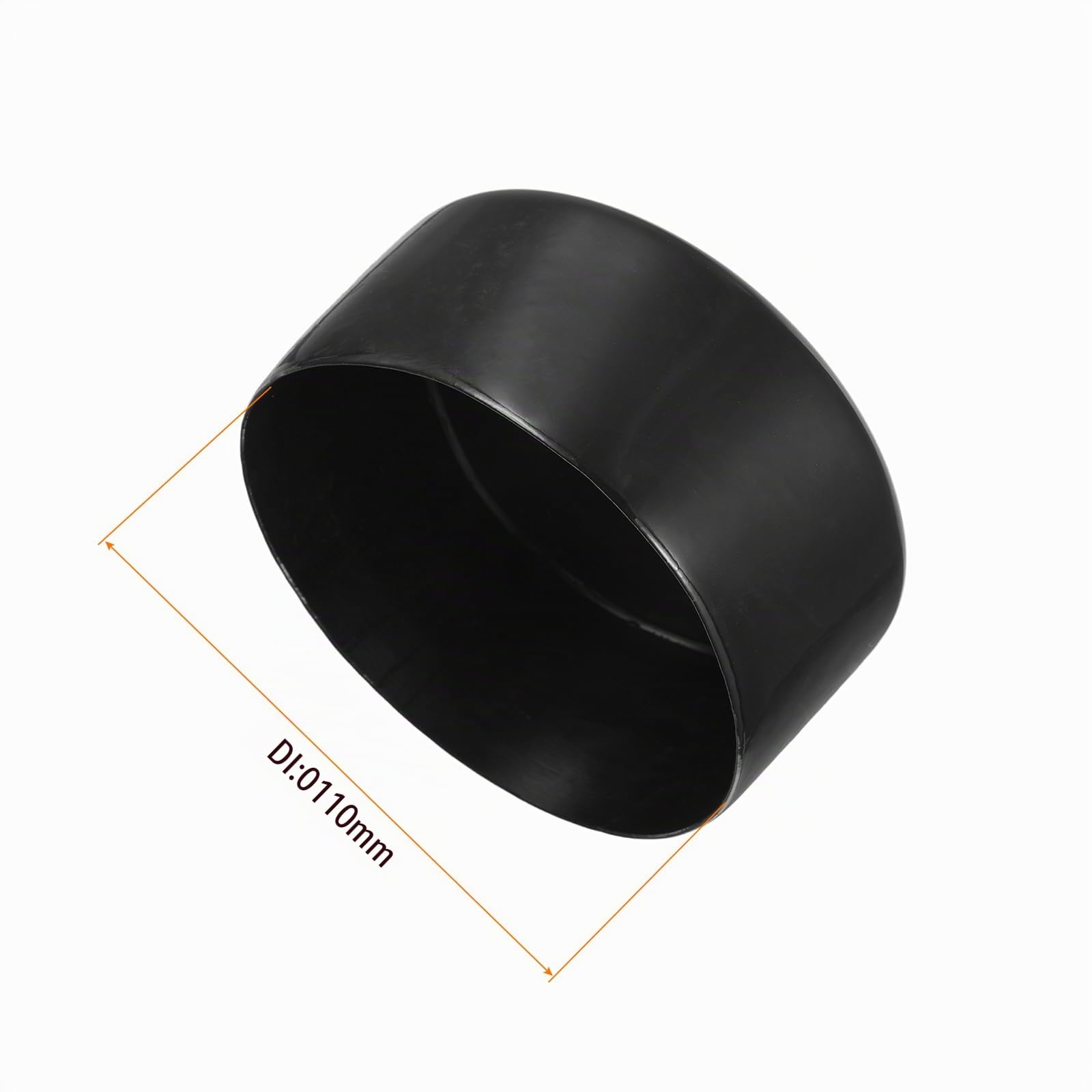 QUARKZMAN 2pcs Bouchons en Caoutchouc 110mm(4 5/16") ID Vinyl Rond Tube Capuchon De Boulon Couvre Protège-Filet Noir