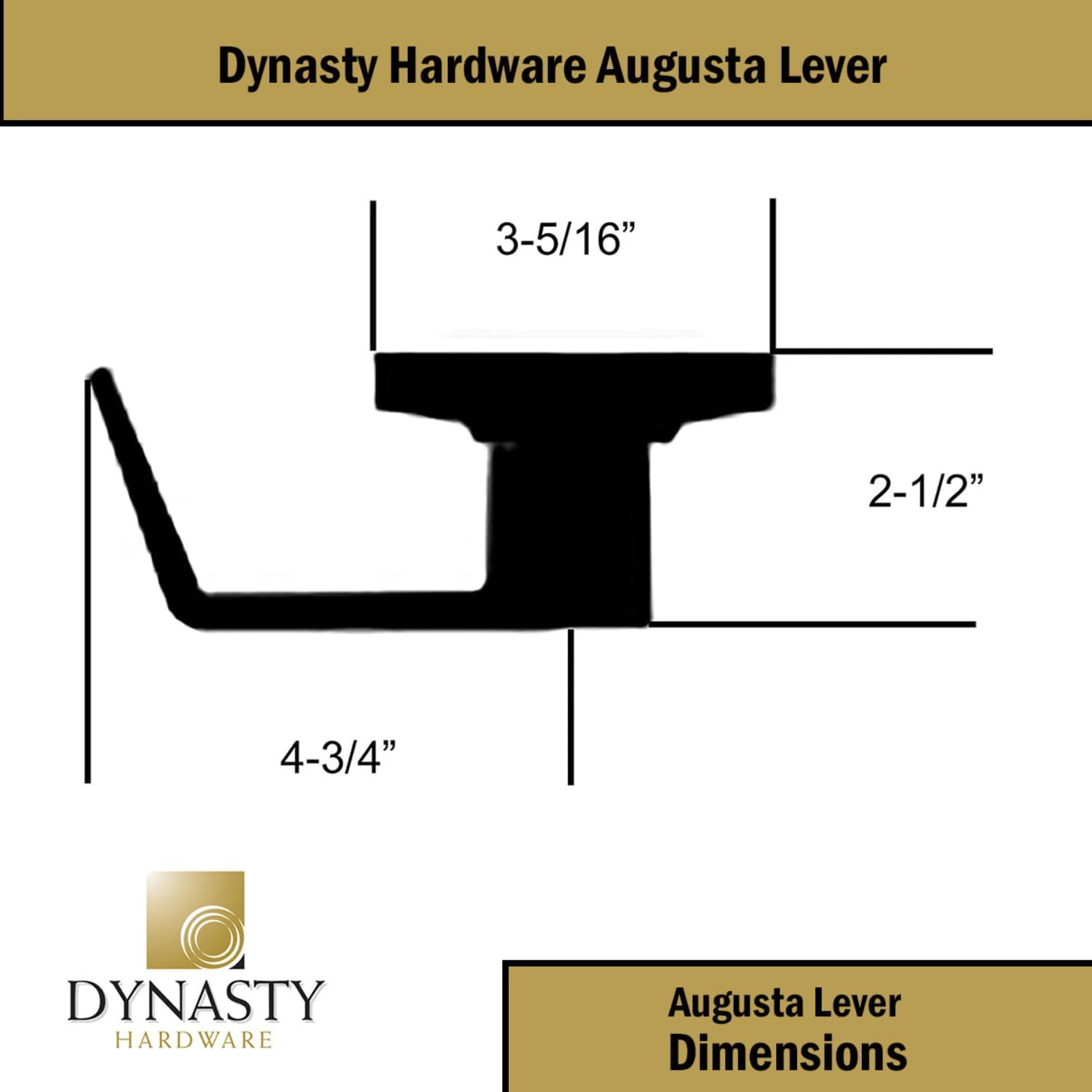 Dynasty Hardware Classroom Door Lock Keyed Lever Lockset, ADA Compliant, Grade 2 Heavy Duty Locking Handle for School, Classroom or Educational Facility, Flat Black Finish, Model AUG-03-US19