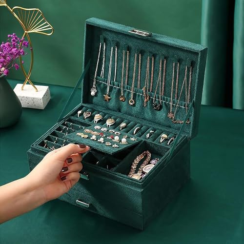 Rangement verrouillable bijoux velours pour ne plus perdre vos colliers emmêlés - 8