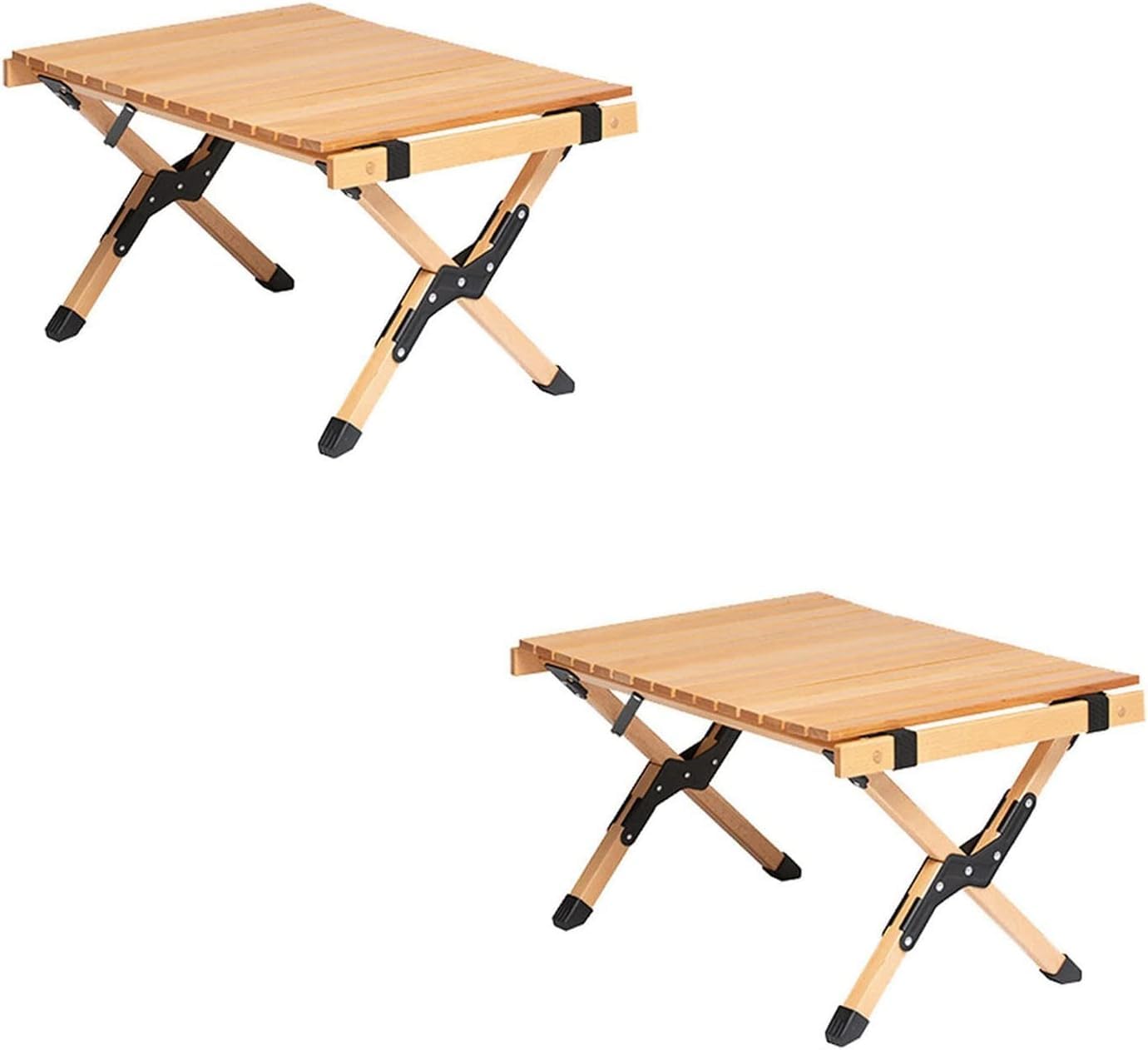 MSHGSKU Luggage rack 2 Pack Folding Wooden Luggage Suitcase Stand - Luggage Rack for Hotel Guest Rooms(A)