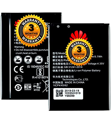 Image of The Black Store Orignal HB434666RBC Batery for Huawei Airtel 4G Hotspot (1500mAh) 3 Months Warranty