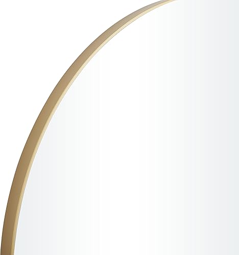 Miniatura 101 de Deco 79 Espejo de pared simplista de madera con marco minimalista fino, 24 x 1 x 24 pulgadas, blanco