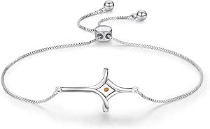 Bracciale Infinity In Argento 925 Con Pietre Portafortuna Regolabile - TwoAnts - 2