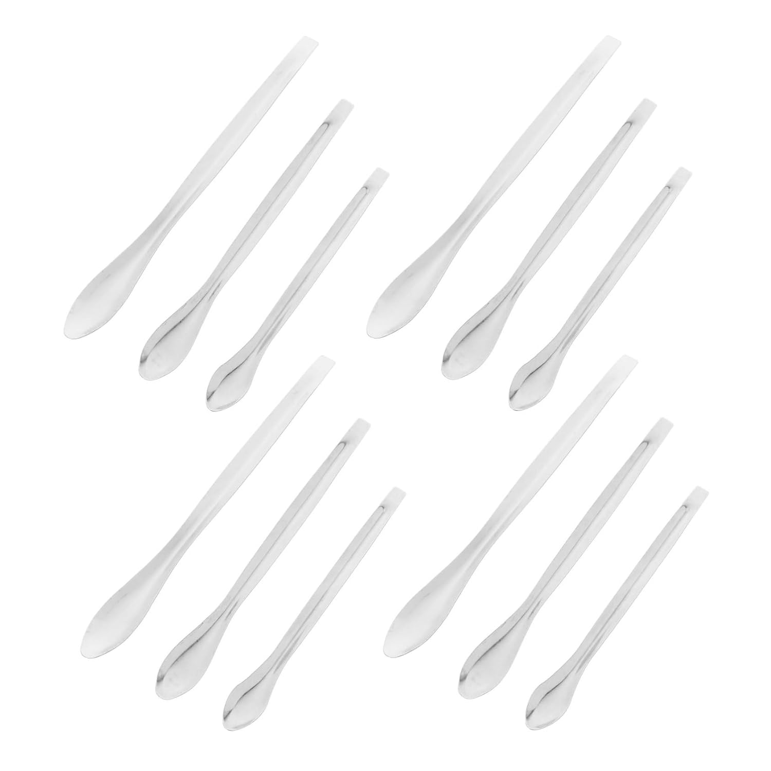 48pcs Stainless Steel Lab Scoop Reagent Measuring Spoon for Sampling Mixing