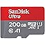 SanDisk Ultra 200GB MicroSDXC Speicherkarte + SD-Adapter mit A1 App-Leistung bis zu 100 MB/s, Klasse 10, U1