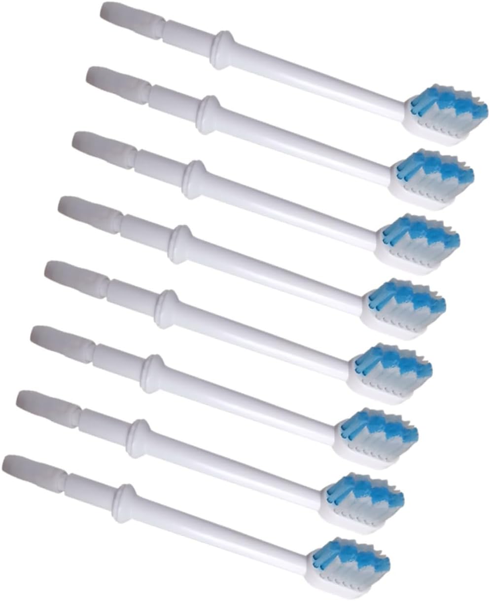 8pcs Water Flossers Brush Heads Replacement Oral Irrigator Brush Heads for Complete Family