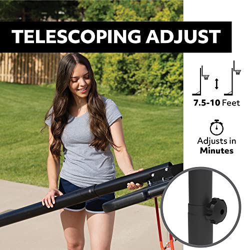Lifetime Adjustable Portable Basketball Hoop, 44-Inch Impact Backboard, Telescoping Height 7.5 to 10 Feet, Streamline Rim by LIFETIME - Image 4