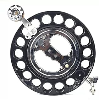 Enrollador de Cometa, Mango de Rueda con Agarre, guía de Cuerda Universal, diseño antirretroceso, Cierre de Seguridad, Apto para niños y Adultos (Color: Negro, tamaño: 28)