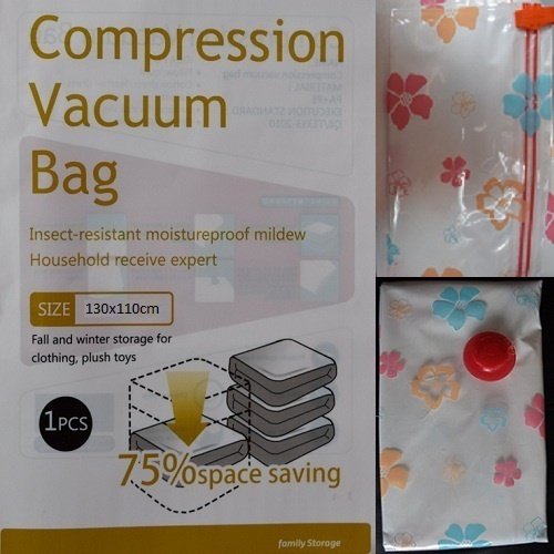 3 XXXL 100x130cm vacuum compression bags space storage seal vacuum printed Bags