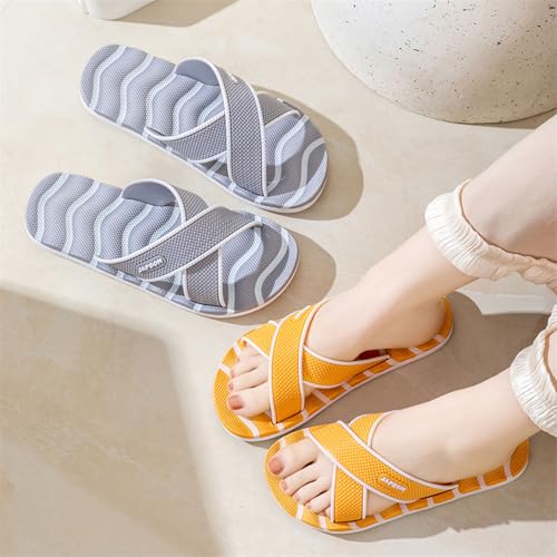 Women's Men's Slides EVA Anti-Slip Comfortable Flip-Flops Shower Pool Beach Massage Slippers4
