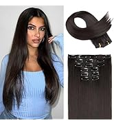 FLUFYMOOZ 6PC Clip in Hair Extensions 24