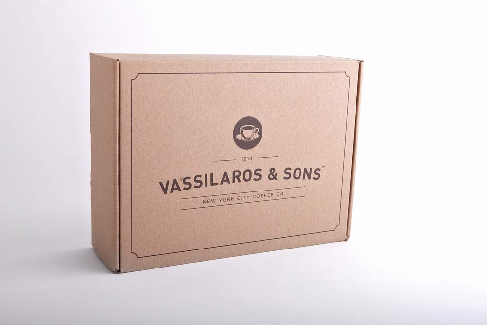 Vassilaros Classic Blend 25LB Case of 5LB Bags Whole Bean Coffee
