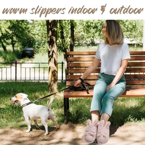 Caramella Bubble Bunny Slippers for Women Fuzzy Cute Animal Memory Foam House Rabbit Slippers Indoor Outdoor3