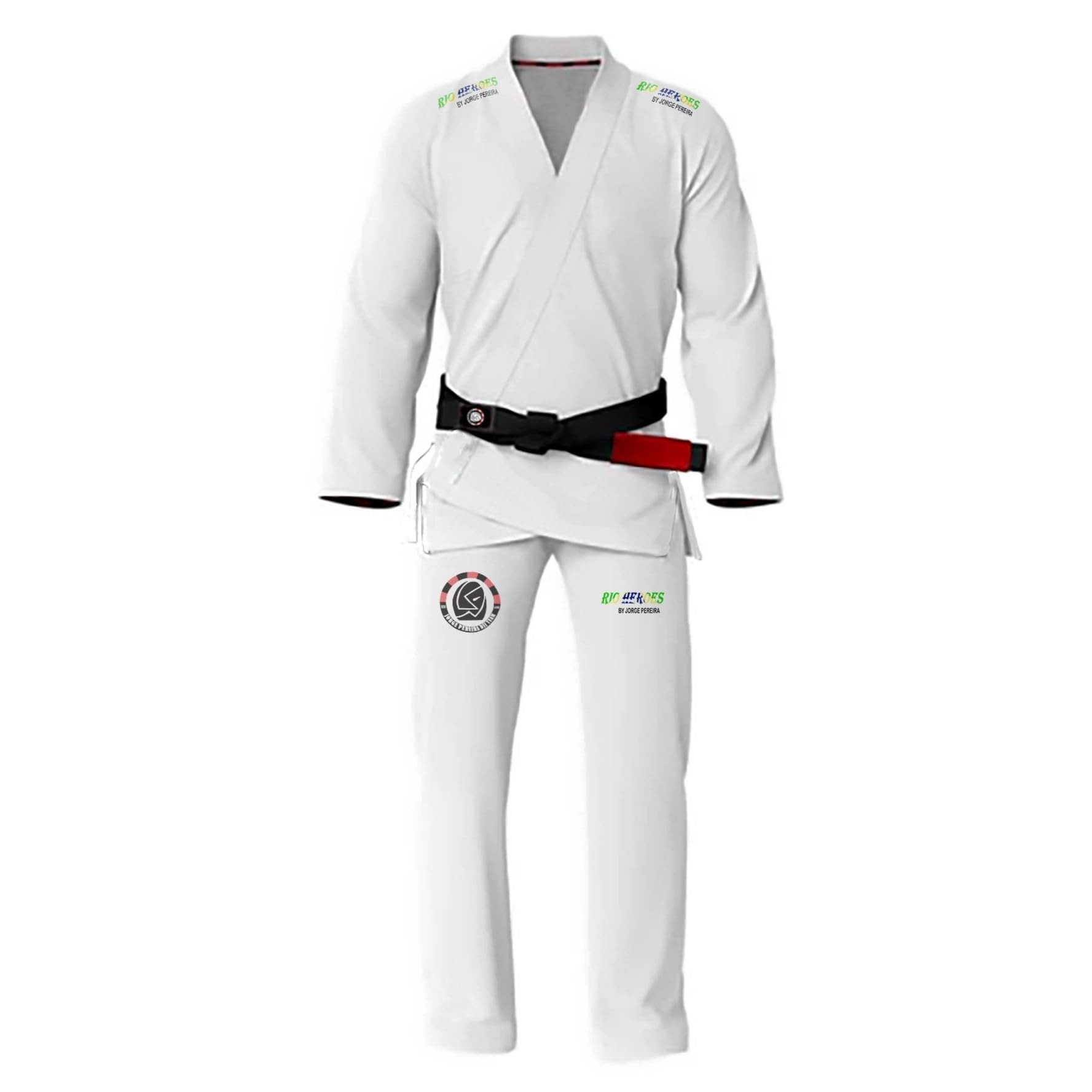 Jorge Pereira BJJ Premium Gi, Durable For Men & Women, Brazilian Jiu Jitsu Gear (A1, White)