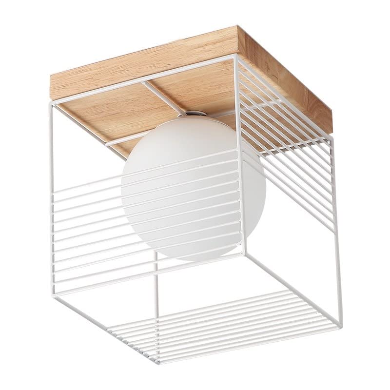Plafonnier loft en cage géométrique durable pour style vintage - 5