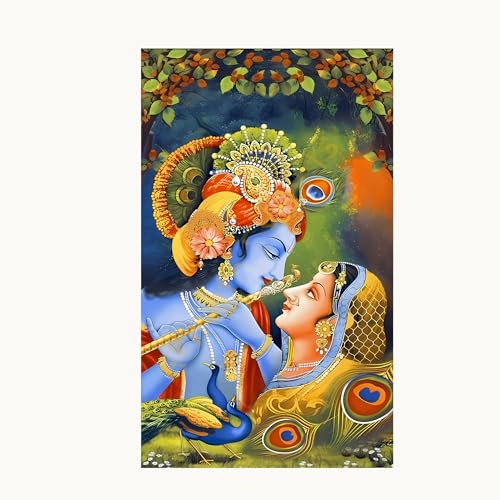 Image of Special You Krishna janmashtami Decoration Items with Radha Krishna Theme Backdrop (5 * 3ft), Janmashtami Decoration Items, Radha Krishna Wall Decor- 1Pc