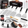 Grilliance 27pcs Blackstone Griddle Accessories Kit, Flat Top Grill Tools for Camp Chef?Hibachi Enlarged Spatula Gift Set with Basting Cover?Burger Press Patty Maker for Outdoor BBQ Teppanyaki