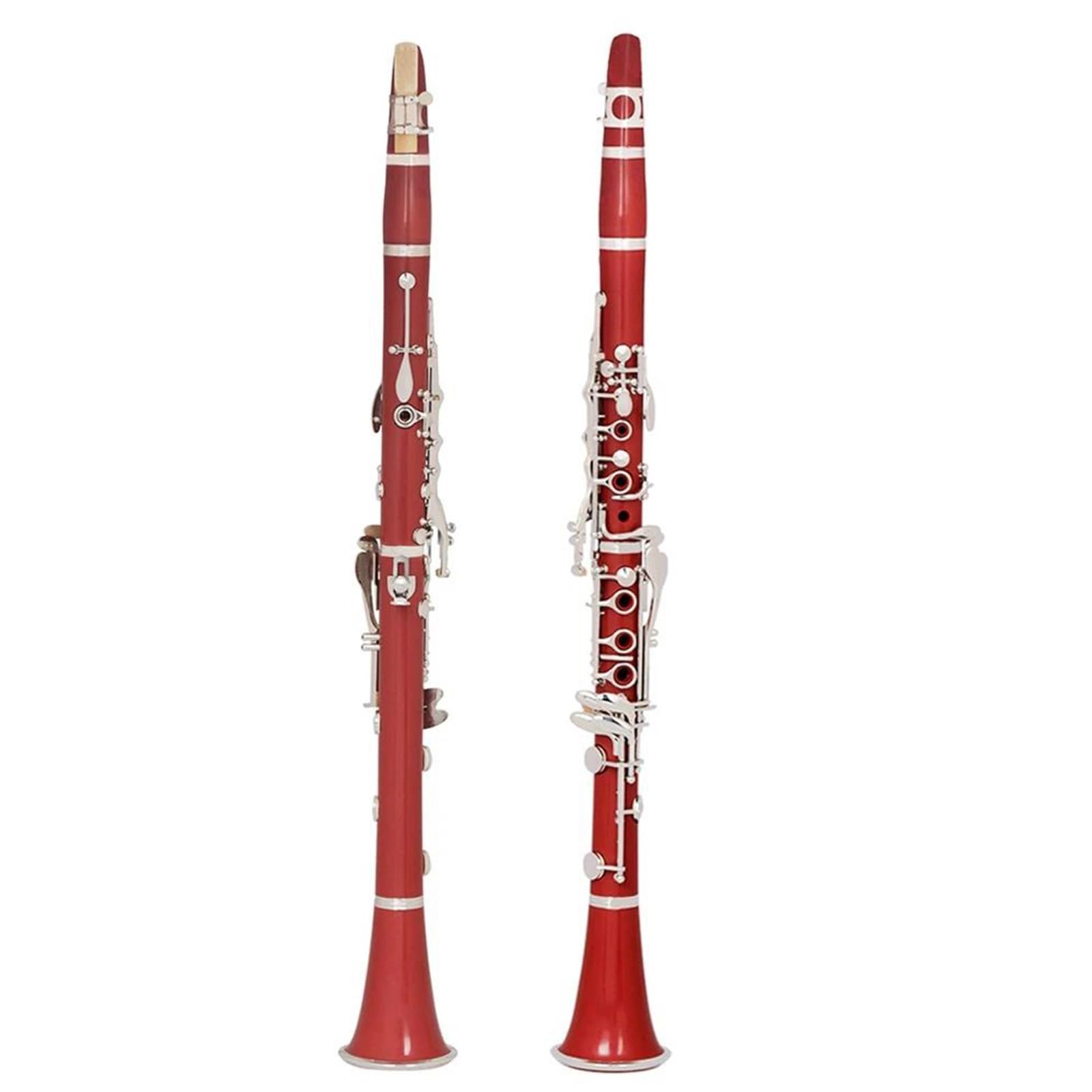 Początkujący Klarnet Bb Klarnet 17 Klawiszy Bakelit Drewniany Profesjonalny Instrument Dęty Drewniany Klarnet Z Pudełkiem Trzcinowe Części Instrumentów Muzycznych(Red)
