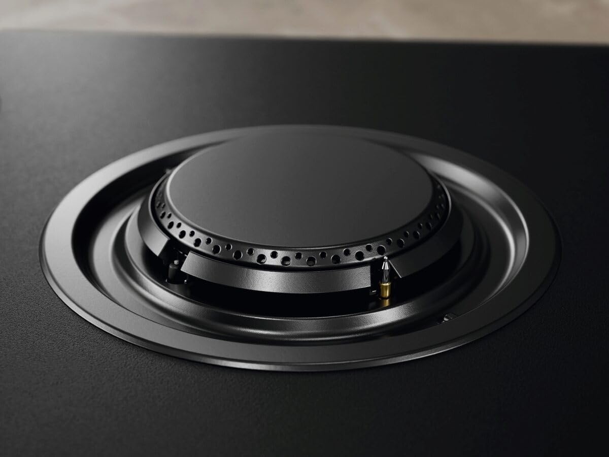 KGG753723L - Piano Cottura 5 Fuochi Gas 75 cm in Vetro Nero