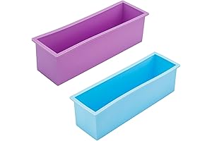 42oz Flexible Rectangular Silicone Soap Molds Candle Making Set