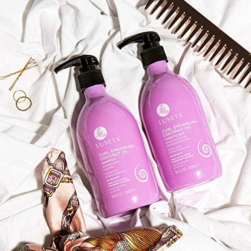 Luseta Curly Hair Shampoo And Conditioner Set And Biotin Hair Oil For Hair Growth #TOP4