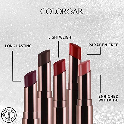 Image of Colorbar Kissproof Lipstick, Matte Finish - Plum Shot, Plum, 3 g