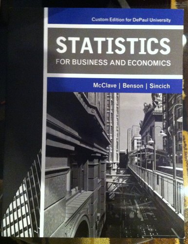 STATISTICS F/BUS.+ECON.>CUSTOM 1256517135 Book Cover
