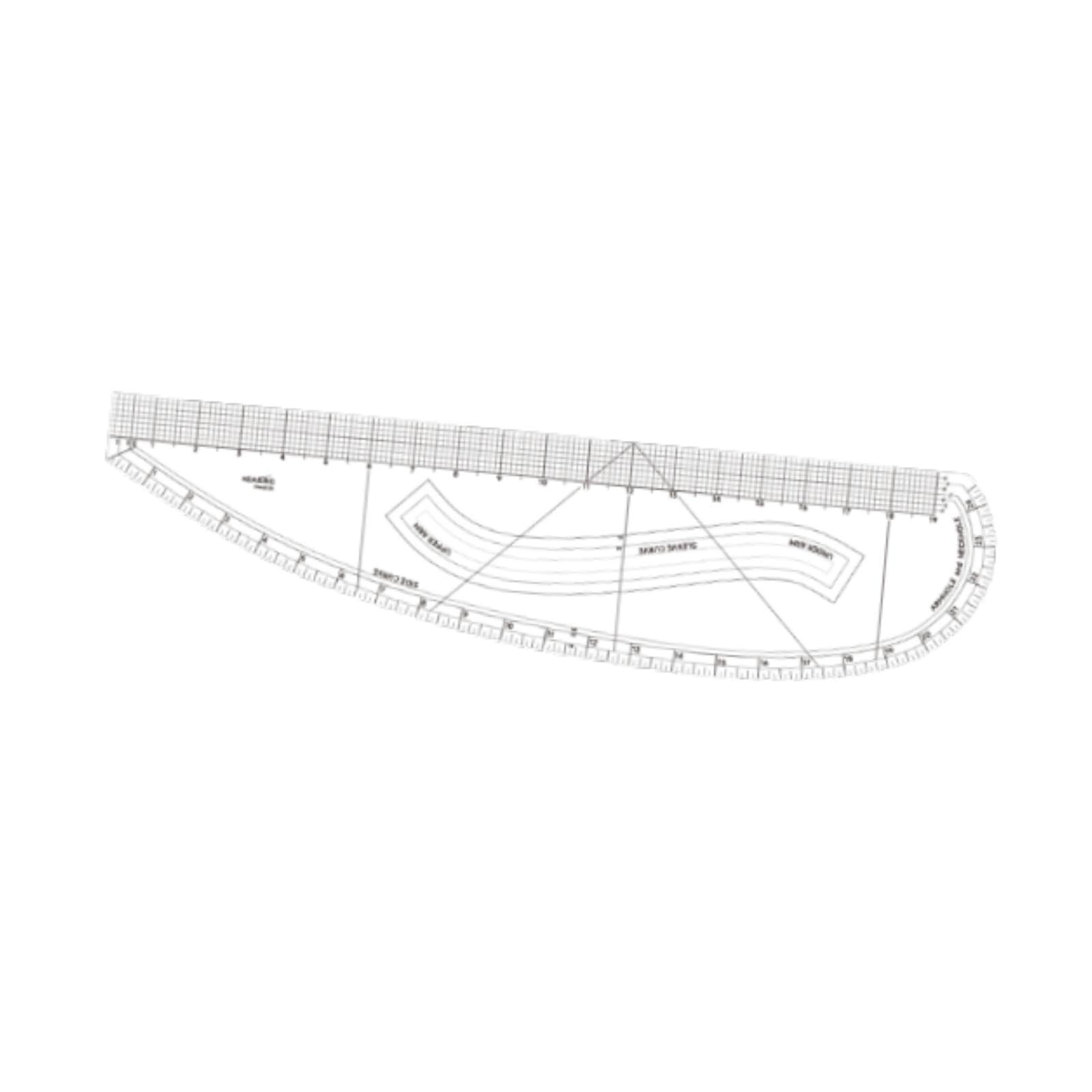 Règle de couture French Curve perfk de 48.62 cm pour tracer vos patrons