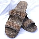 J-Slips Sandals for Women and Men - Comfortable Jesus Jandals for Beach, Summer, and Shower - Waterproof Hawaiian Slides in 12 Colors, Sandalias (Coconut, W7)