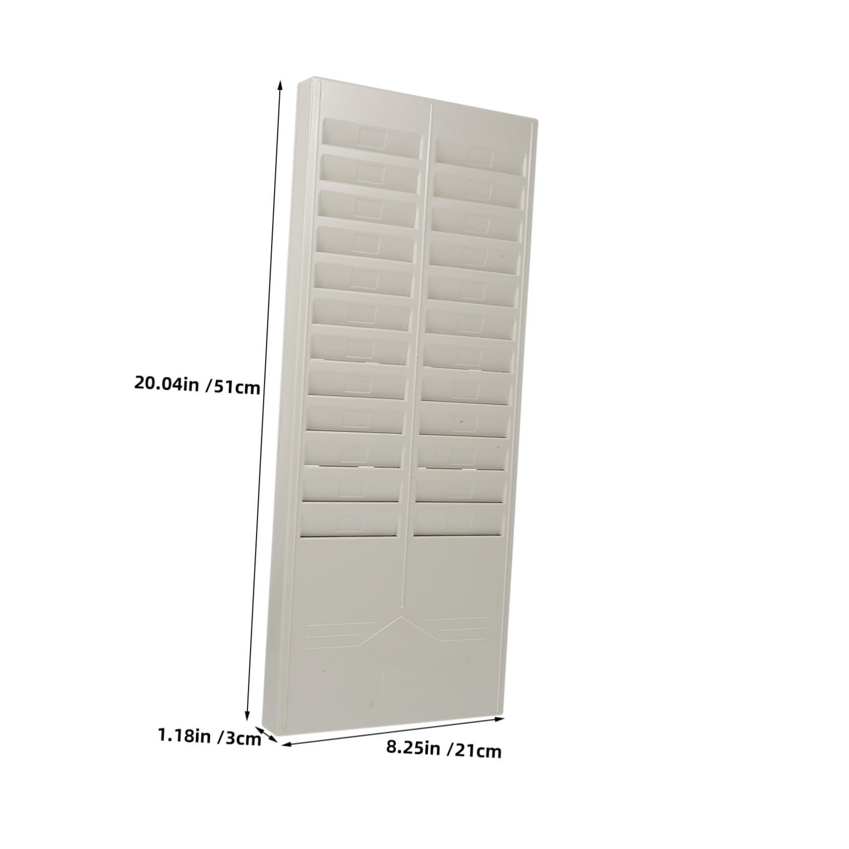 2 Pezzi Supporto Porta Badge da Parete e Scrivania con Scomparti Organizer in Materiale Sintetico per Schede Presenze e Buste Paga Porta Cartellini Ufficio Robusto e Facile da