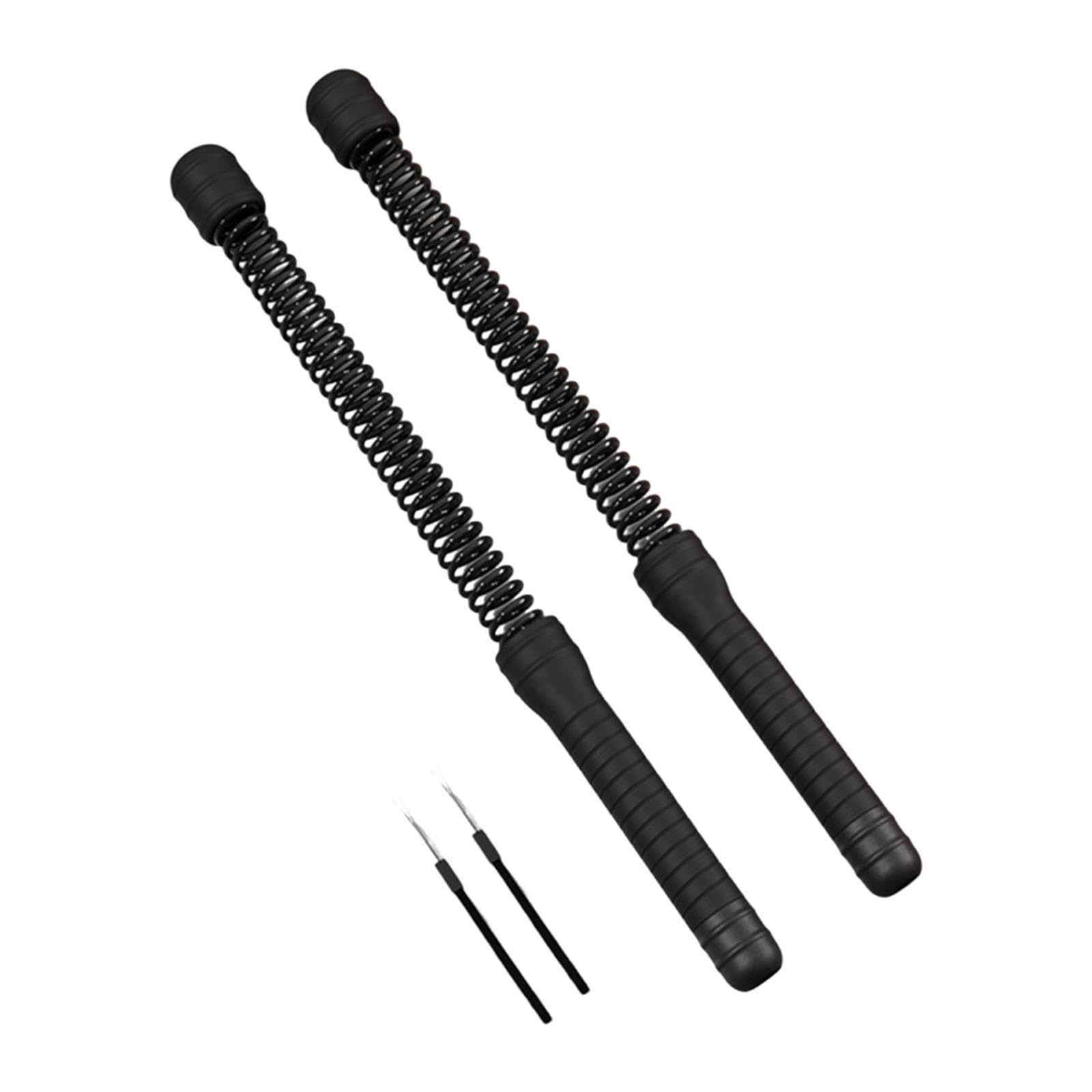 2 Pieces Battle Ropes Steel Portable Exercise Rope for Home Outdoor Training Black| Sports Equipment | Outdoor Sports Gear | Exercise Gear-image-33