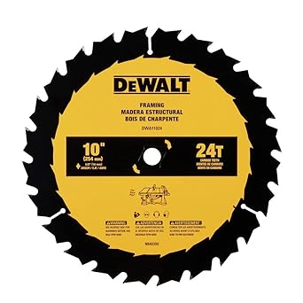 DEWALT 10 in. 24 Tooth General Purpose Saw Blade, Ultra