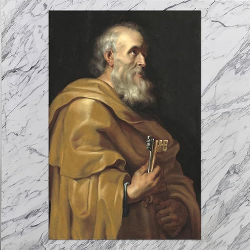 Toile Saint Pierre Paul Rubens 30x45cm | Déco murale chambre - 7