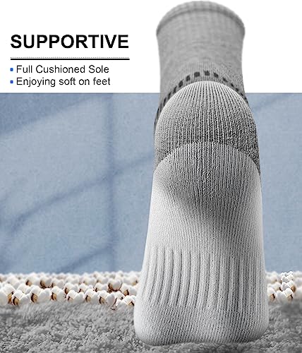 Sports Socks for Men 6Pairs, Athletic Crew Socks Cushioned For Men Excercise Running-Arch Support3