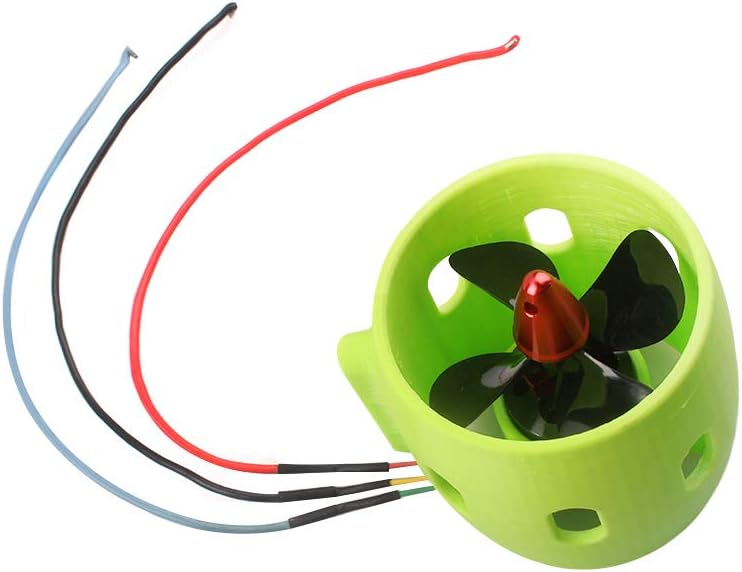 RC Boat Thruster 12-24V, Model Boat Underwater Thruster Brushless Motor 4-Blade Nylon Propeller DIY for UZPDWK RC Bait Tug Boats