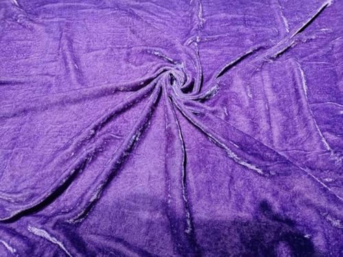 Tissu velours 100 % soie chinoise violet pour remplacer les velours synthétiques rêches