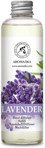 Recambio de difusor de varillas de lavanda de 6.8 onzas líquidas, repuesto de Lavanda, difusor de fragancia para habitación con aceite esencial de