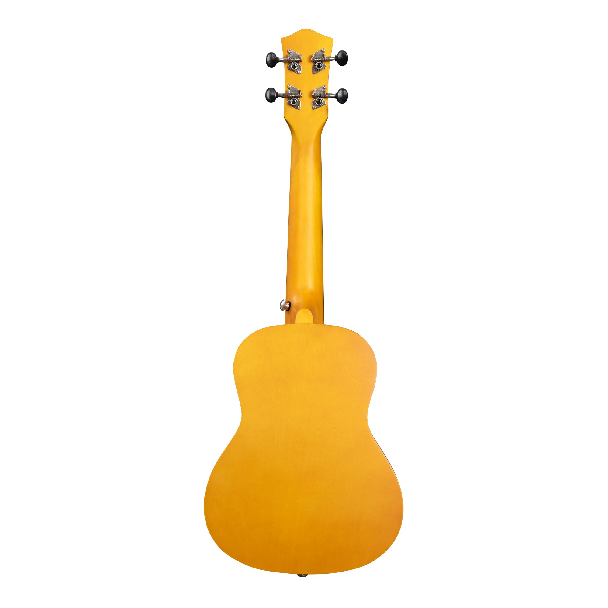 Ukulélé de concert en tilleul jaune (avec étui, 3 médiators, livre, accordeur)