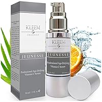 KLEEM Organics Vitamin C Serum for Face with Hyaluronic Acid & Vitamin E – Hydrating Antioxidant Facial Serum for Daily Skincare, Lightweight for All Skin Types, 30ml