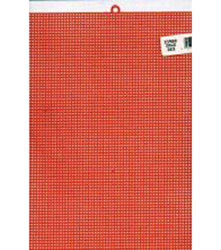 Toile en plastique 7 count rouge idéale pour créer vos décorations de Noël fait main de 10x13"