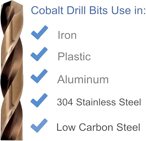 Miniatura 5 de 2 brocas helicoidales de cobalto de 2764 pulgadas