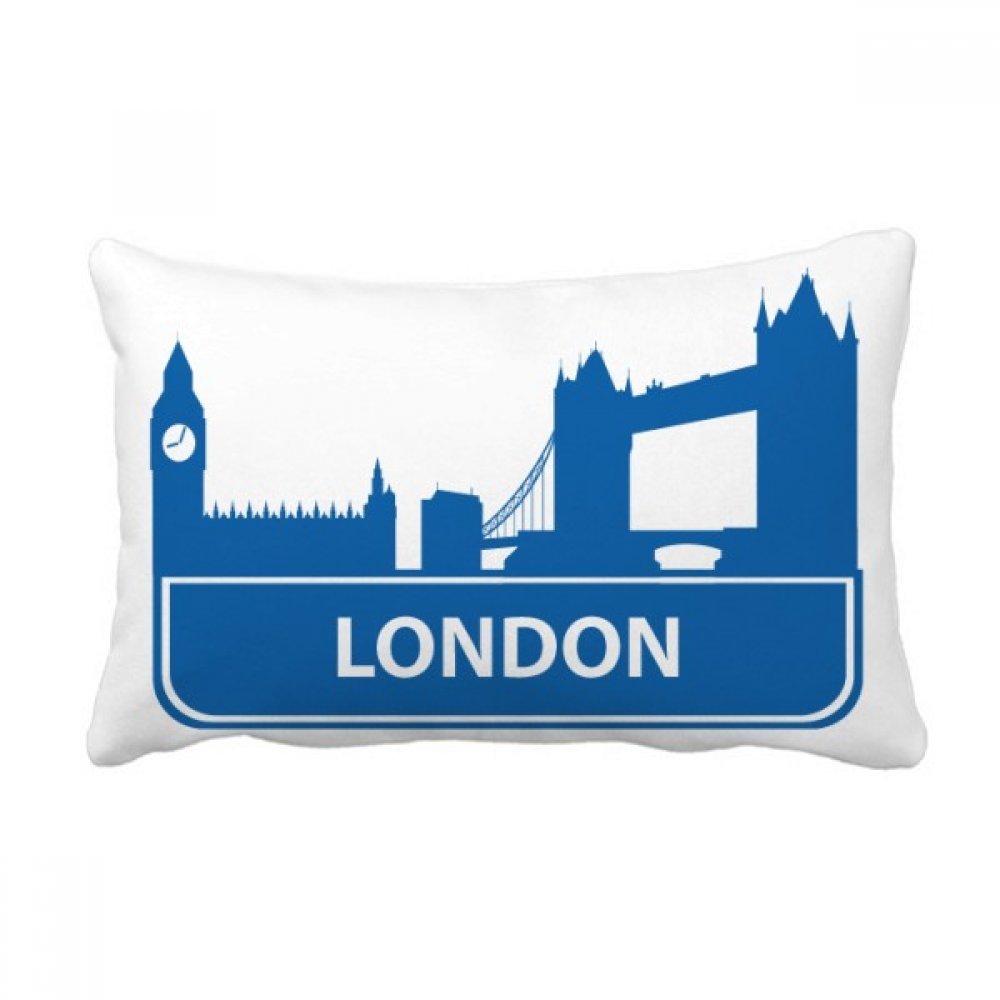 Coussin Londres Angleterre bleu de qualité supérieure pour décoration