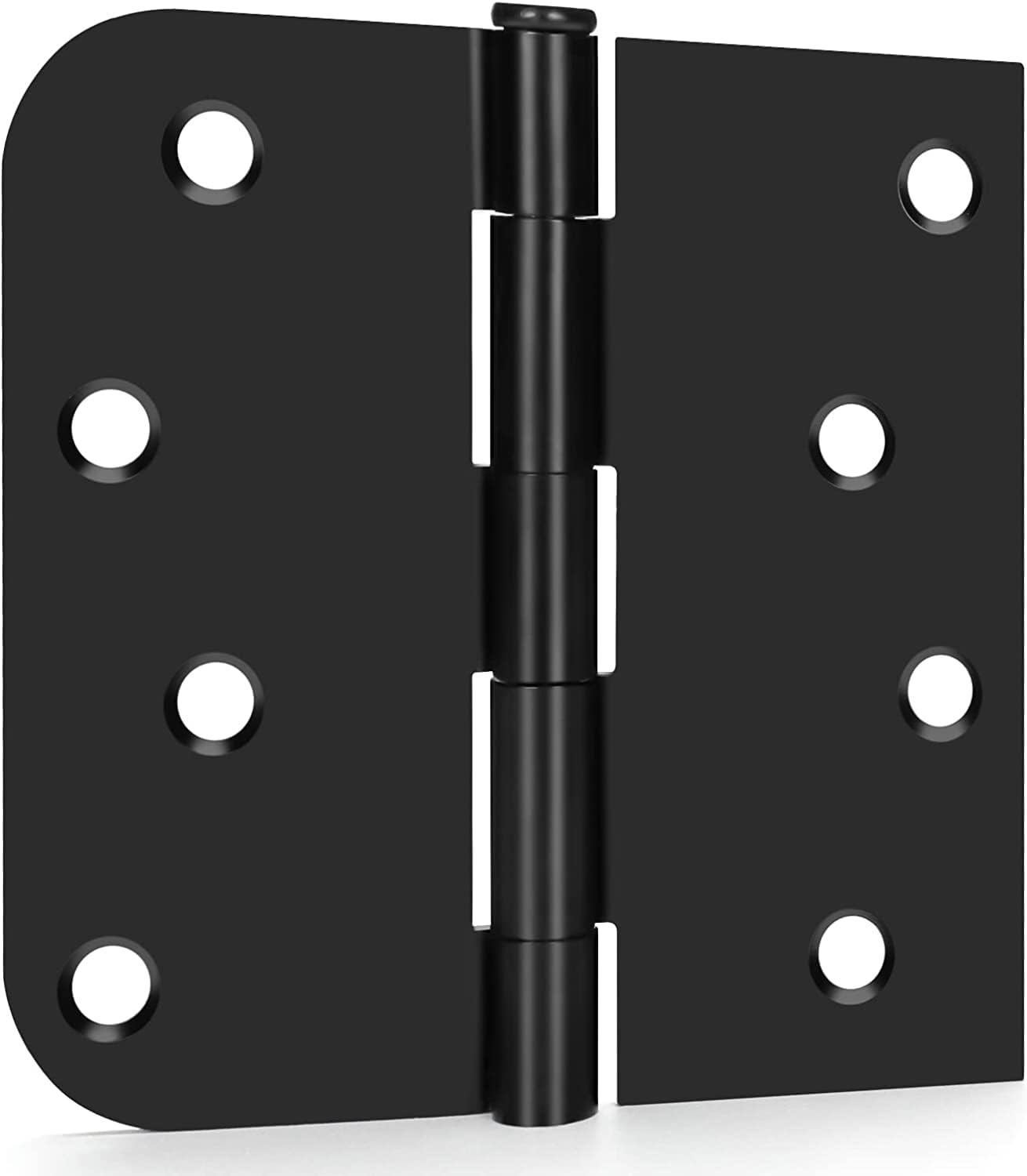 homdiy 3 Pack Black Door Hinges 4in Cupboard Hinges Interior Matte